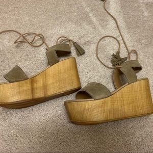 Steve Madden Lace Up Wedges